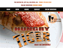 Tablet Screenshot of hungrytigerpizza.com